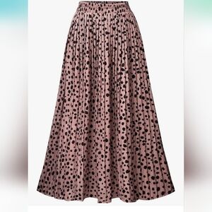Leopard Print A-Line Skirt